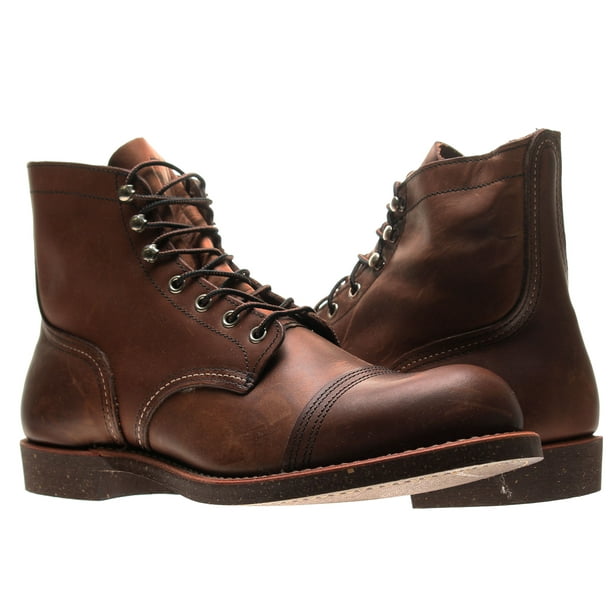 Red Wing  Mens Boots 8111 Iron Ranger Heritage Work Amber Harness  Brown